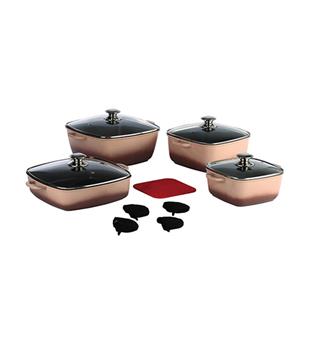 سرویس قابلمه  ۸ پارچه طرح چدن ماربلا